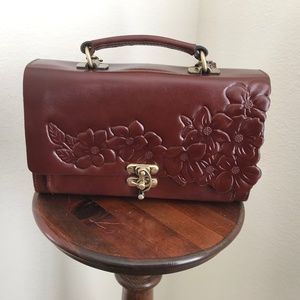NEW!  - Patricia Nash Charrone Leather Satchel
